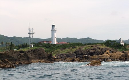 海から見る野島崎灯台
